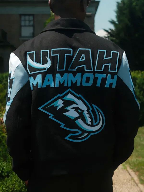 Mens 2025 Utah Mammoth Unisex Black Wool Jacket Mens 2025 Utah Mammoth Unisex Black Jacket