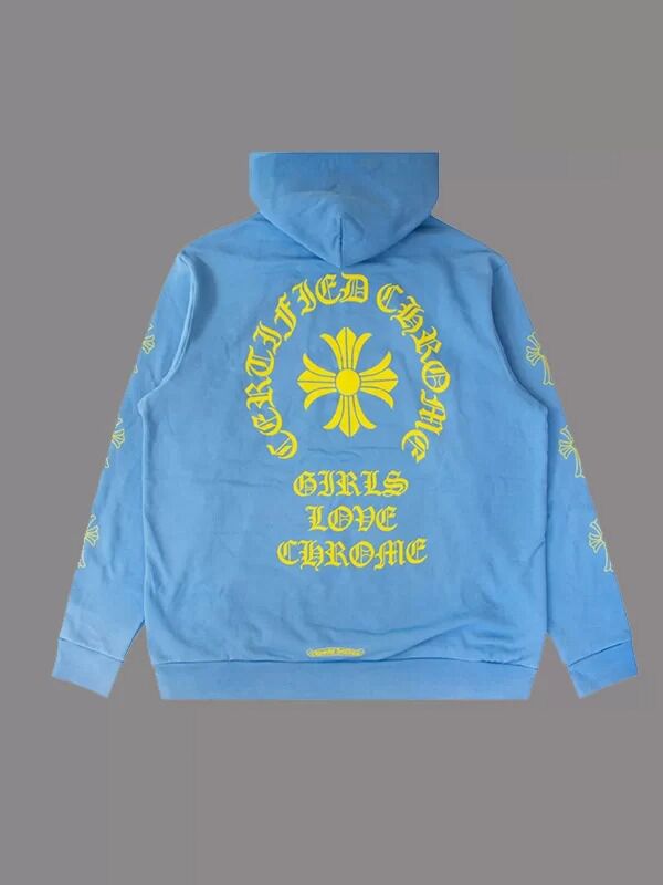Chrome Hearts X Drake Girls Love Chrome Hoodie – Blue | Shop