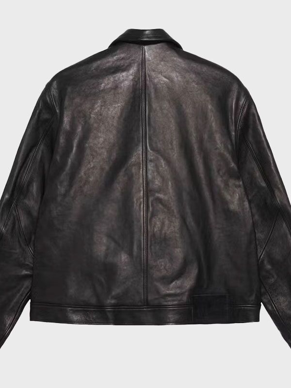 Stussy x Our Legacy Leather Jacket At 30% OFF | Arsenal Jackets