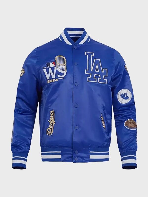 Los Angeles Dodgers 2024 World Series Champions Satin Jacket