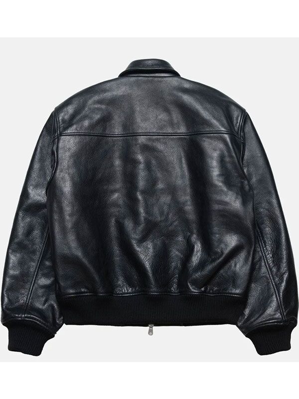 Stussy Leather Flight Jacket