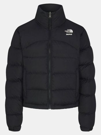 The North Face x Skims Black Puffer Jacket | Arsenal Jackets