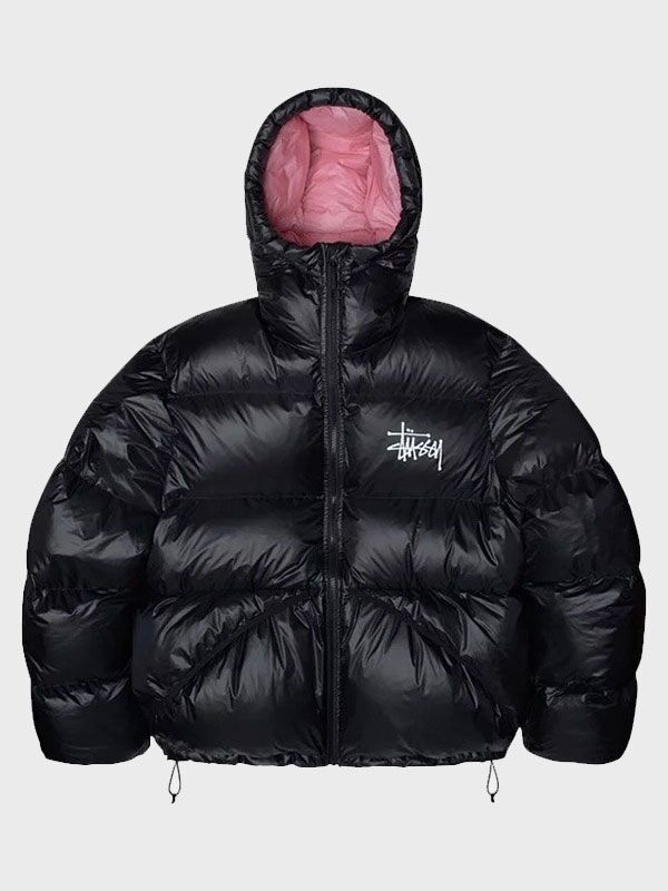 STUSSY 13DW ダウンパーカー 黒 Wind stopper Order Stussy Black Puffer Jacket | Arsenal Jackets